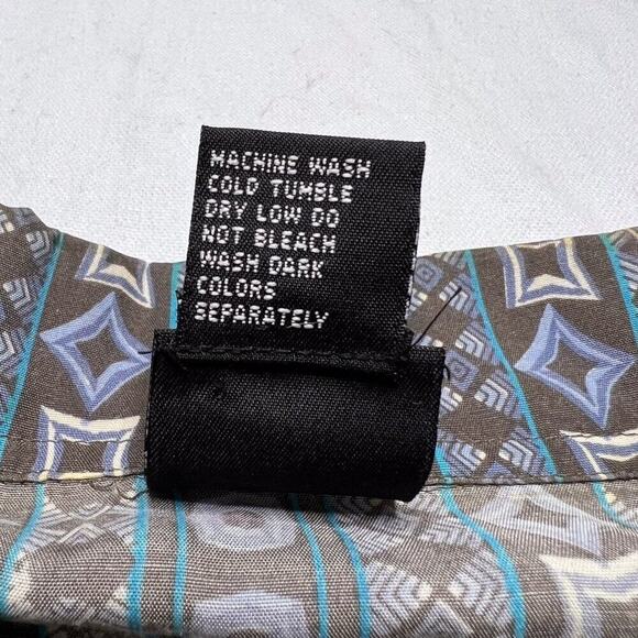 Expressions Vintage Geometric Print Polo Shirt Men's 1X Short Sleeve Retro 90s - Picture 4 of 5